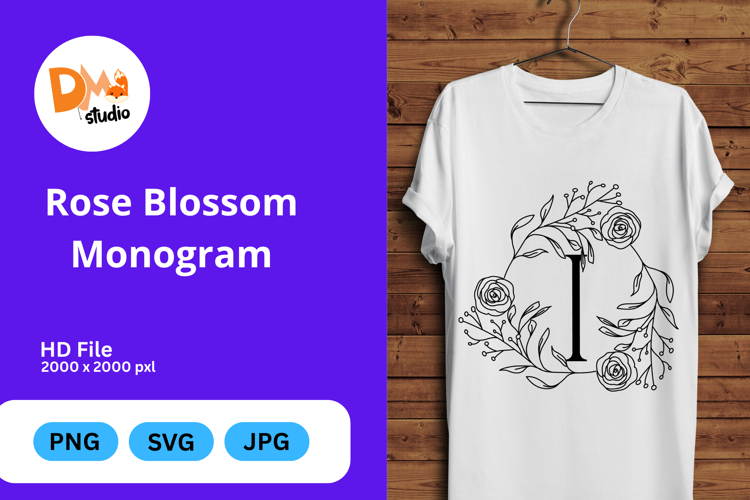 Rose Blossom Monogram