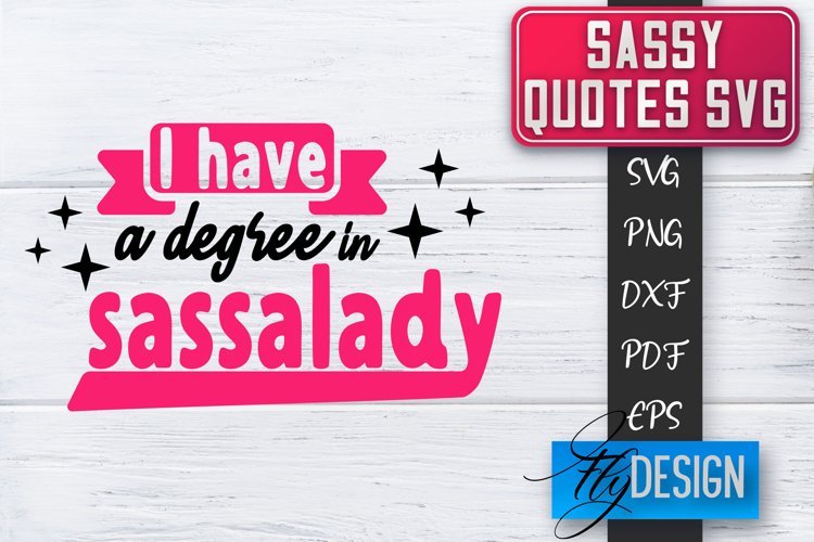 Sassy Quotes Design | Sassy SVG | Sarcastic Quotes SVG v.1 example image 1