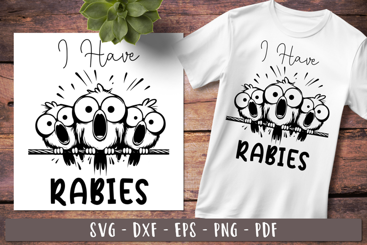 I Have Rabies Funny birds Sarcastic