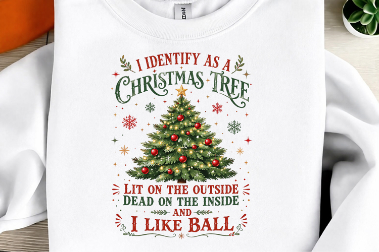 I Identify As a Christmas Tree PNG