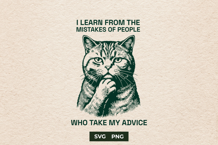 Funny Cat Svg Image 17