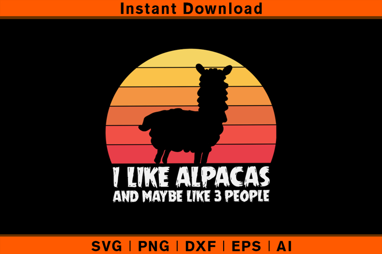 Alpaca Silhouette Image 9