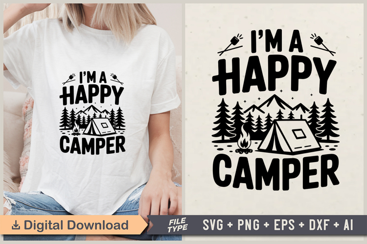 Happy Camper Clipart Image 12