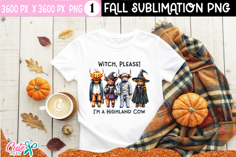 I m a Highland Cow | Halloween PNG