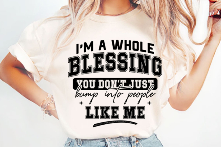 Im A Whole Blessing Svg Design