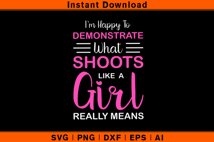 Shoots Like a Girl SVG Funny Pool Player Design