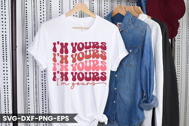 I'm Yours - Valentine's Day Retro Design example image 1