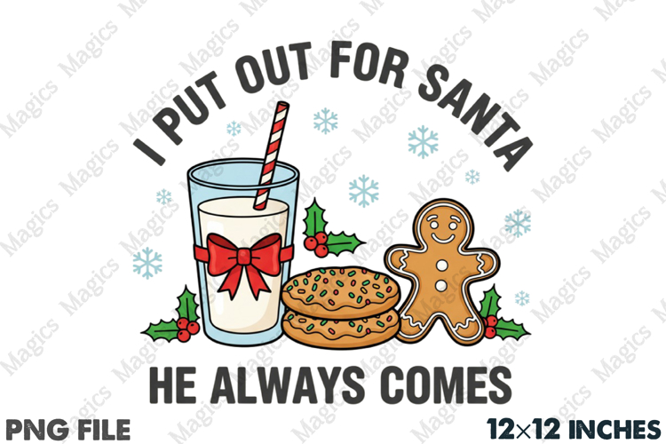 I Put out for Santa Png Funny Christmas
