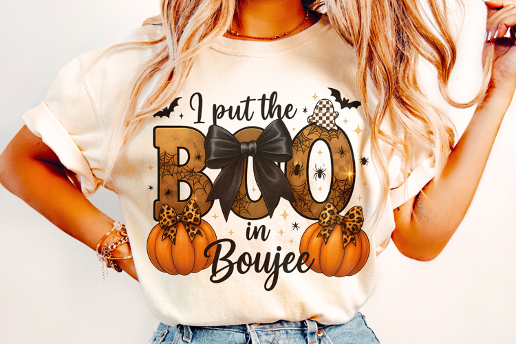 I Put The Boo In Boujee PNG, Ghost PNG, Halloween PNG, Spook