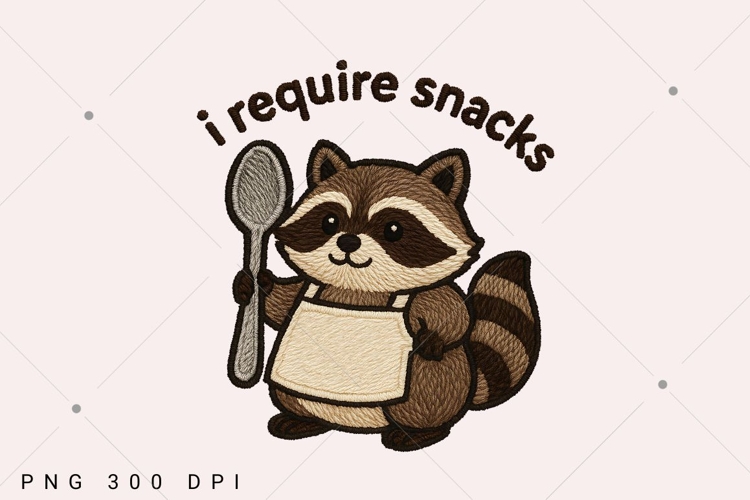I Require Snacks PNG,Fat Raccoon Shirt,Funny Raccoon Png