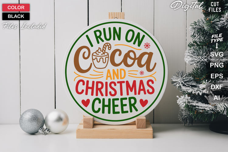 Round Christmas Ornament Svg Image 13