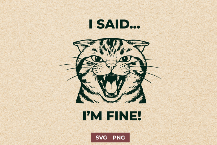 Angry Cat Svg