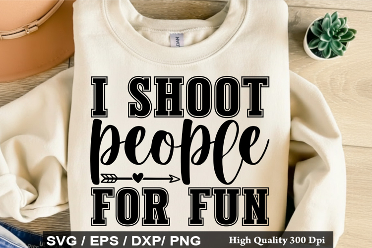 i shoot people for fun - Photographer SVG Design