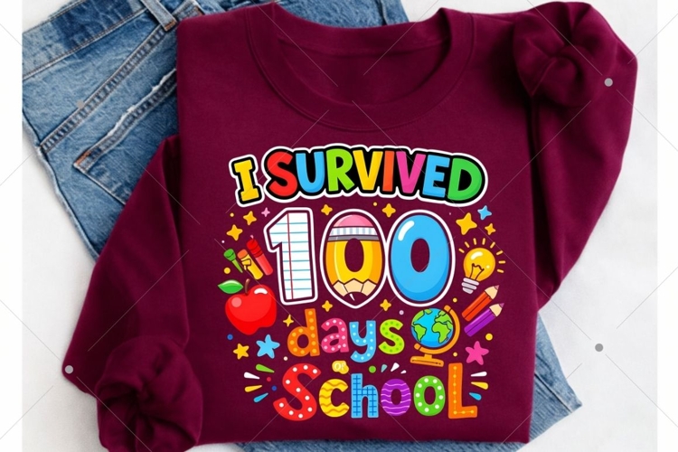 100 days of School SVGs Image 5