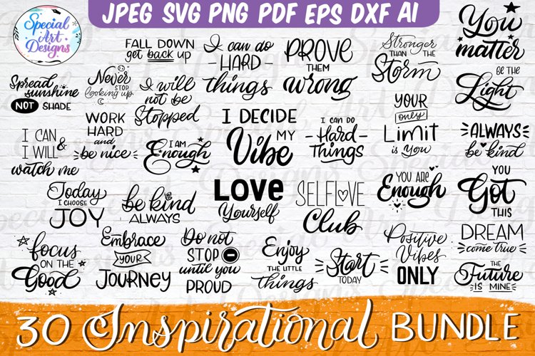 Inspirational Quotes Svg | Motivational Quotes Svg