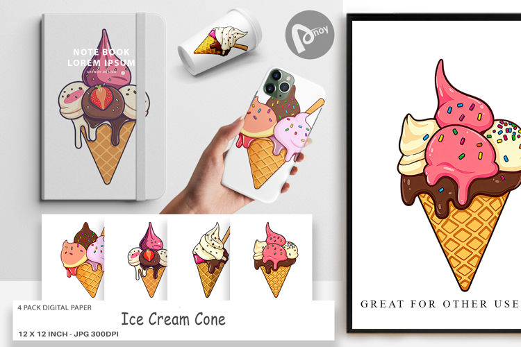 Ice Cream Cone Clipart Image 2