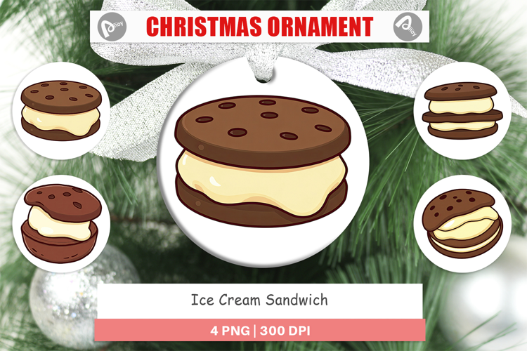 Ornament Ice Cream Cookie