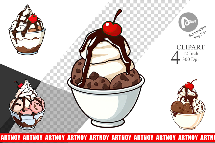 Sundae Delight Clipart