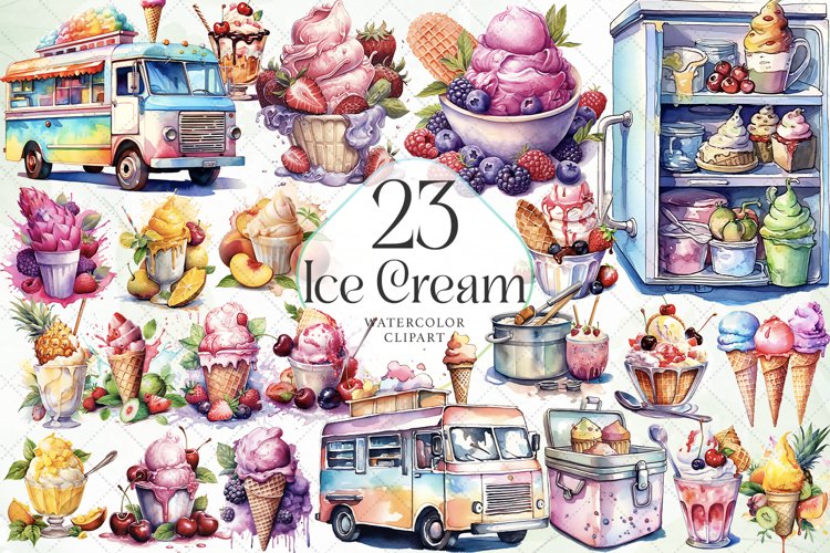 Cute Ice Cream Clipart Image 6