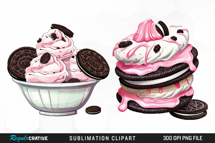 Ice Cream Watercolor Clipart