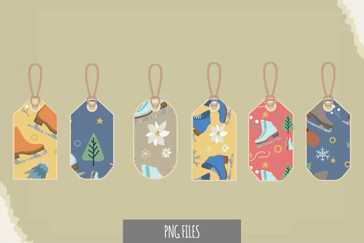 Ice Skating Pattern Tags