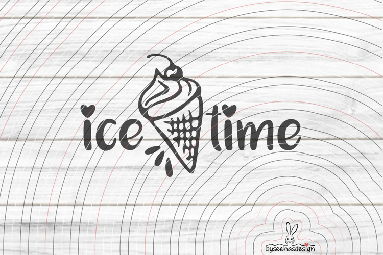 Ice Time Cutting File SVG DXF example image 1