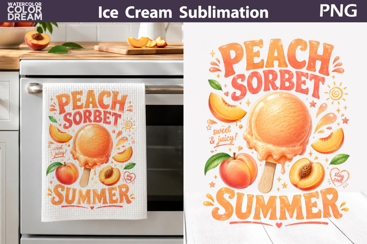 Ice Cream Quote | Summer Towel Sublimation