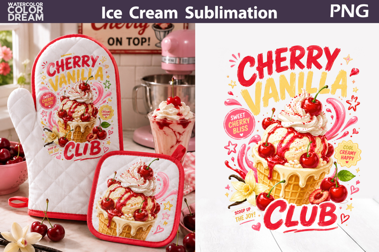 Cherry Vanilla Ice Cream | Kitchen Sublimation