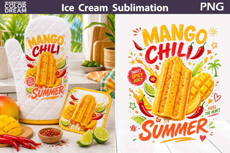 Mango Chilli Ice Cream | Summer Sublimation