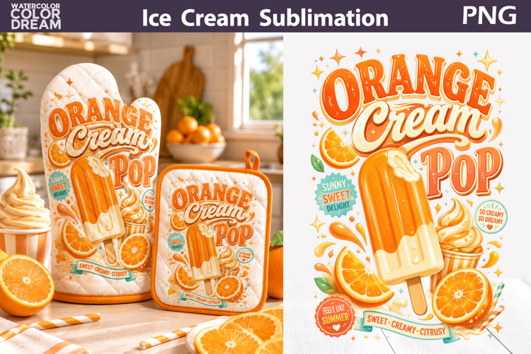 Orange Cream Ice Pop | Kitchen Sublimation