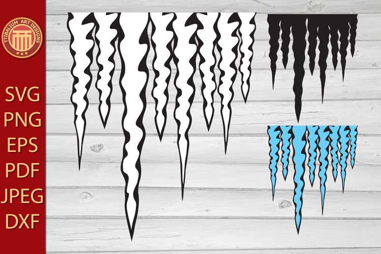 Icicle - eps, jpg, dxf, svg, pdf, png files