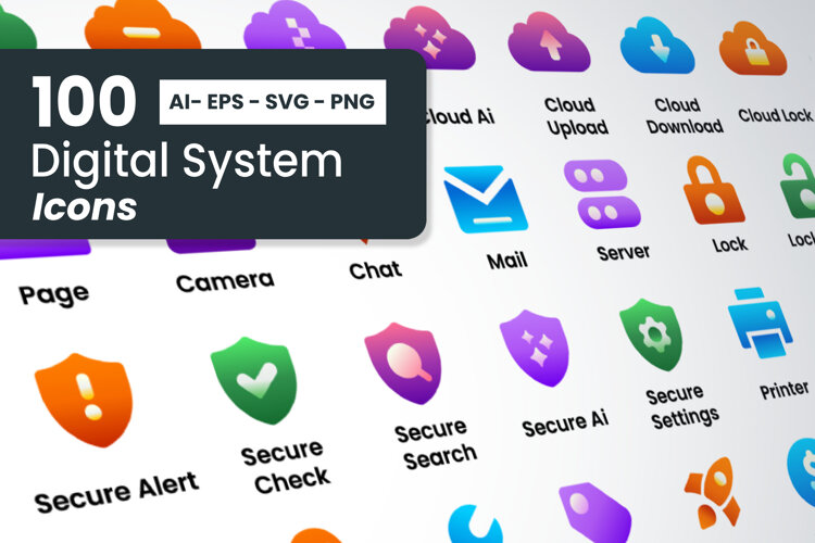 Digital System Icons example image 1