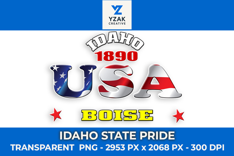 Idaho State Pride Graphic Design