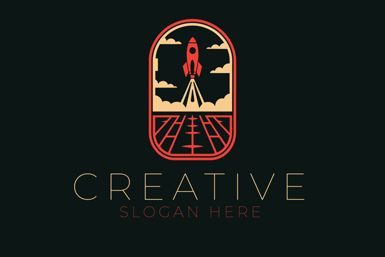 Rocket Launch Innovation Logo