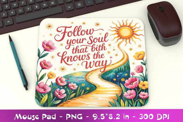 Motivational Inspiration Mousepad Sublimation PNG