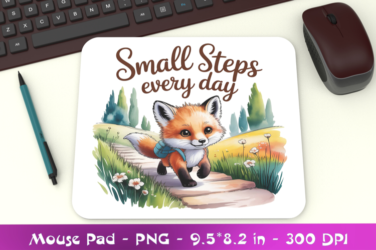 Small Step Every Day Inspiration Mousepad Sublimation PNG