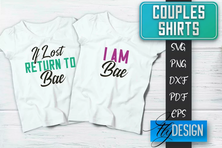 Couples Shirts SVG Design | Quotes SVG | T-Shirt Design v.1