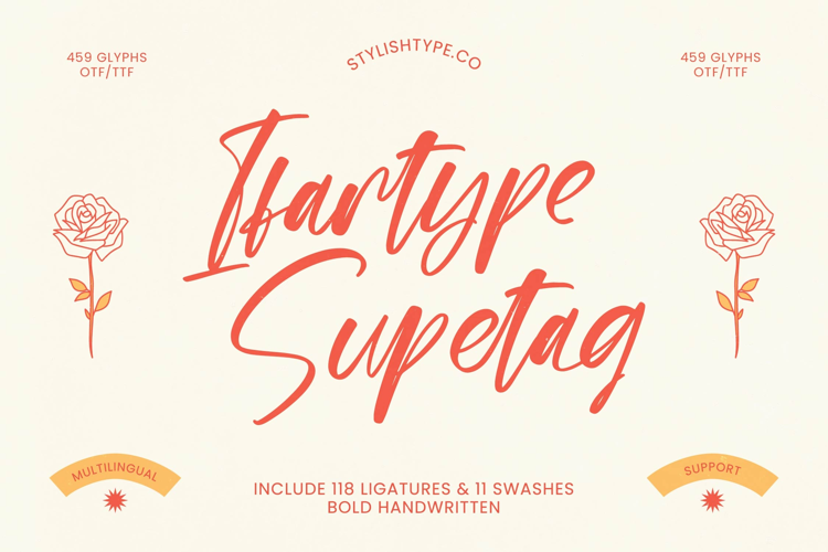 Ifartype Supetag - Bold Handwritten