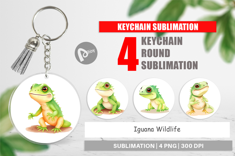 Keychain Iguana Wildlife