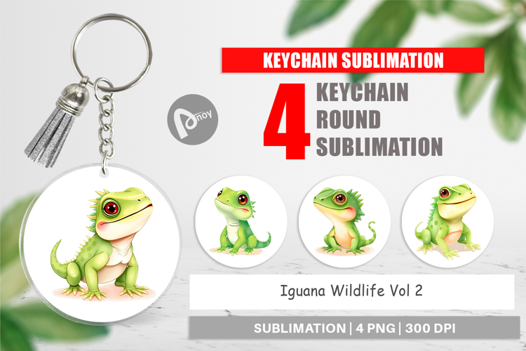 Keychain Iguana Wildlife