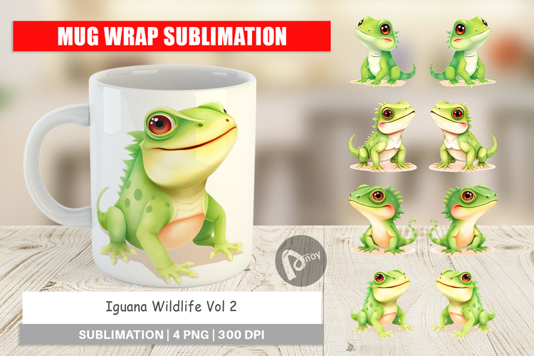 Mug Wrap Iguana Wildlife
