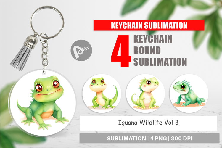 Keychain Iguana Wildlife