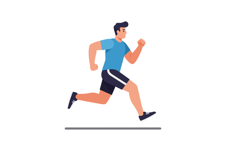 Running Man Clipart Image 3