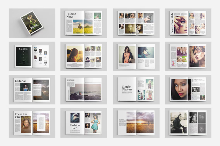 Indesign Magazine Template Image 3