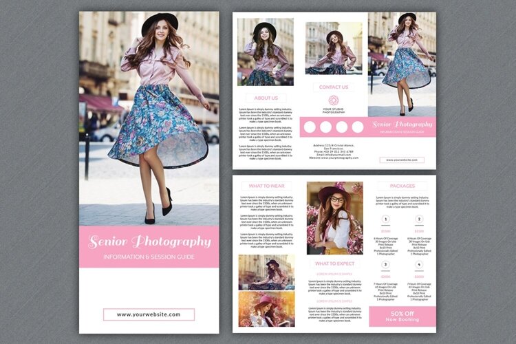 Photography Trifold Brochure Template example image 1