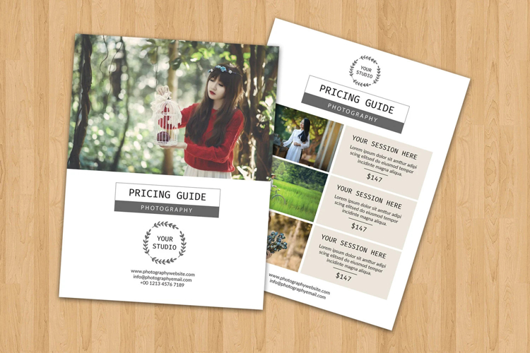 Photography Price List Template