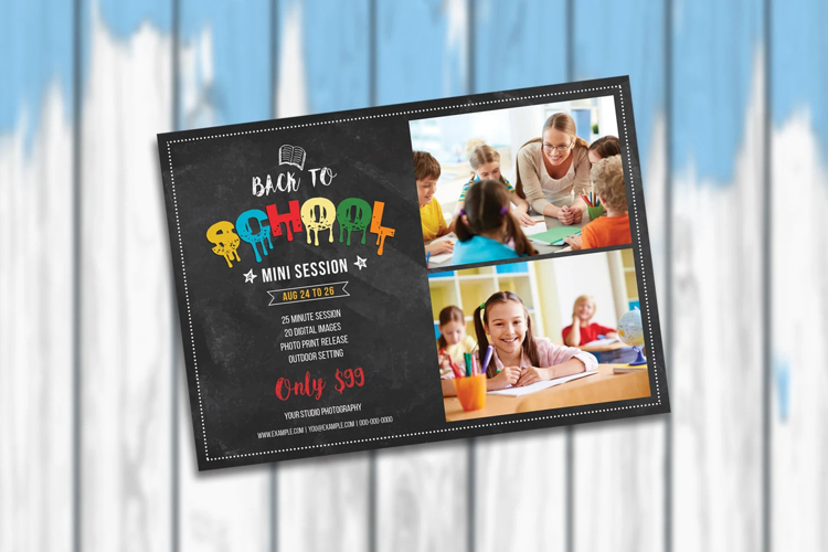 Back to School Mini Session Template