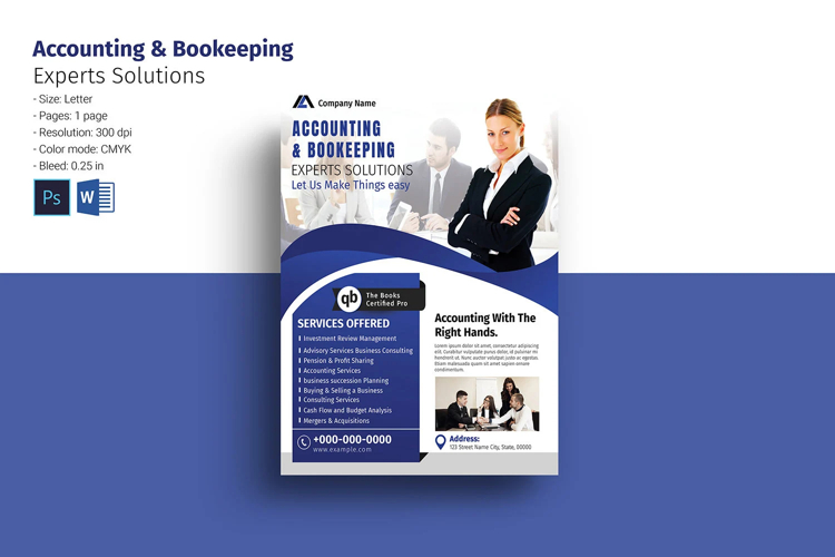 Accounting & Bookkeeping Flyer