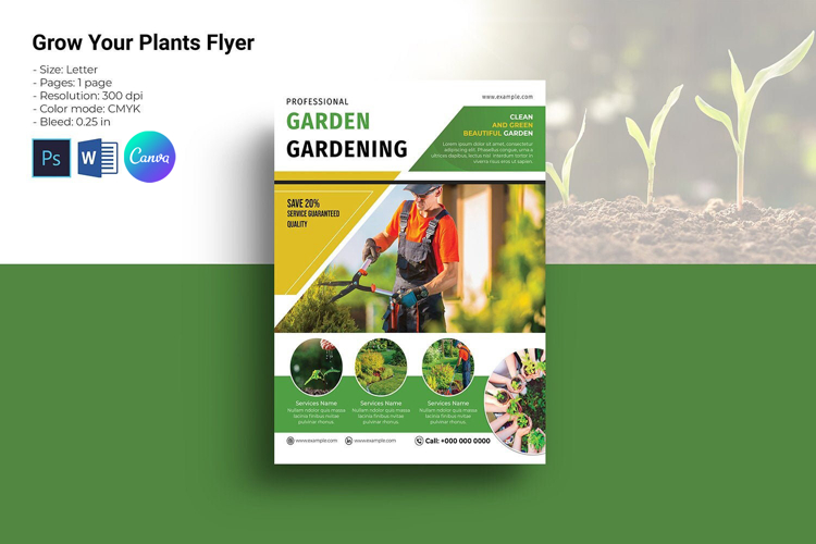 Garden Service Flyer Template