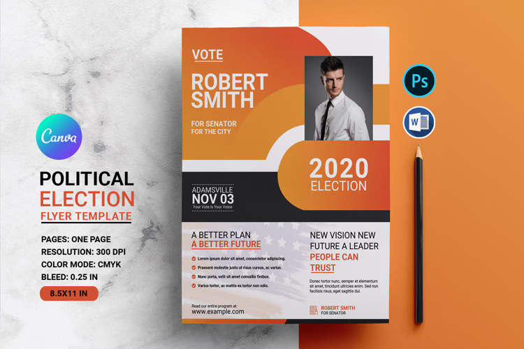 Political Election Flyer Template